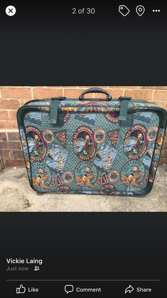 betty boop hard shell luggage
